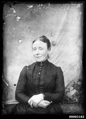 Portrait of a lady in Victorian dress