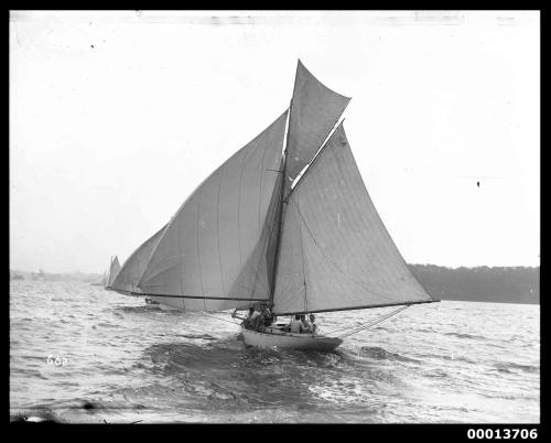 Amateur class yacht, A30, sailing on Sydney Harbour