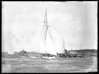 Amateur class yacht, A30, sailing on Sydney Harbour