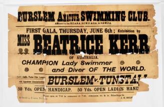 Exhibition by Miss Beatrice Kerr of Australia, Champion Lady Swimmer and Diver of the World