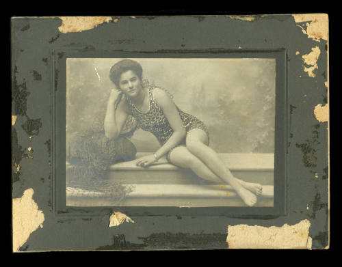 Beatrice Kerr posing in her swimsuit