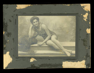 Beatrice Kerr posing in her swimsuit