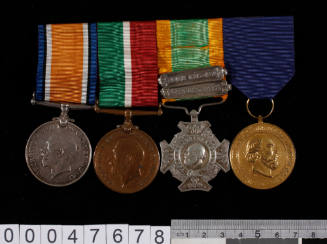 Set of four service medals awarded to John Fisher for both Dutch and Australian merchant marine service