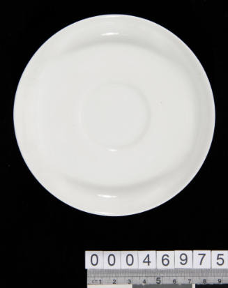 White porcelain saucer