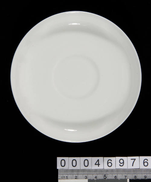 White porcelain saucer