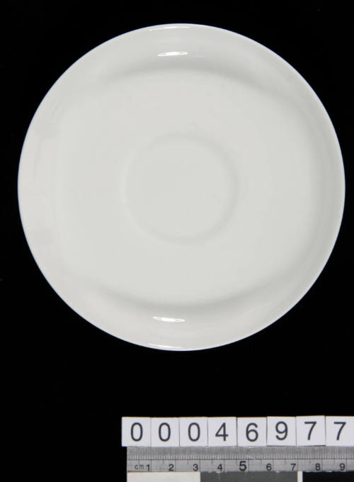 White porcelain saucer