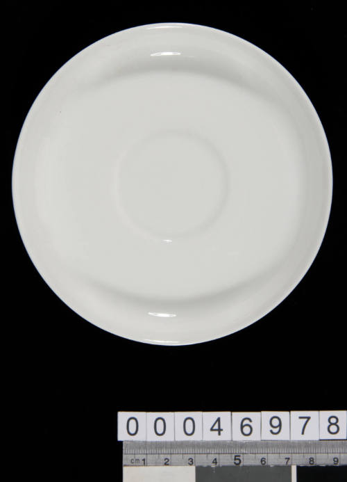 White porcelain saucer