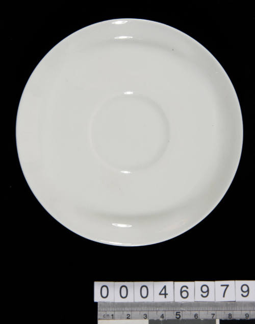 White porcelain saucer