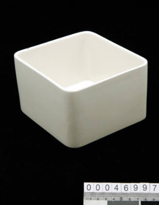 Coracle white ceramic storage container