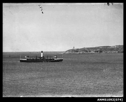 Sydney ferry BINNGARRA under steam on Sydney Harbour