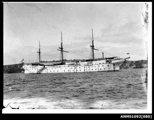 Training ship HMAS TINGIRA moored in Rose Bay, Sydney Harbour