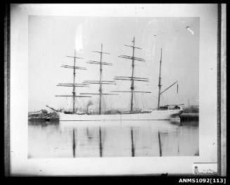 Four-masted barque DRUMALIS at anchor