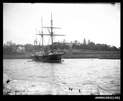 Vessel at anchor in Farm Cove, Sydney Harbour