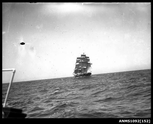 Three-masted barque JOSEPH CONRAD, underway with sails set