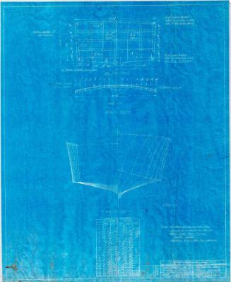 Hull section and transom detail plan of a Halvorsen 38 vessel for the Australian Army