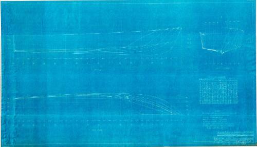 Lines plan of a fast supply vessel