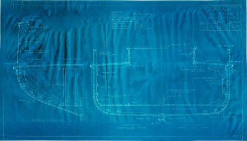 Section plan of the cargo vessel DAVARA