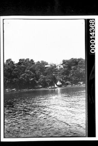 Yacht on slipway at the waters edge