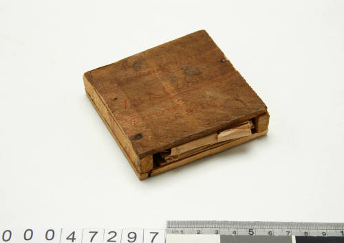 Wooden container for ships navigation lights