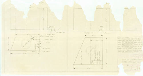 Specification plan of water storage tanks on the cargo vessel DAVARA