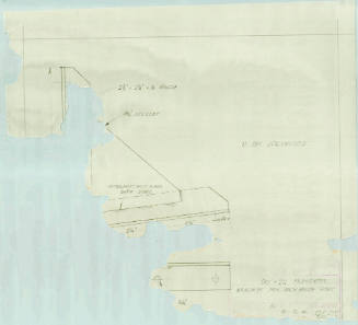 Specification plan of bracket for deckhouse sides of the cargo vessel DAVARA