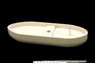 Hull of a model boat