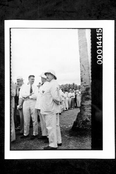 Voyage of the yacht SIRIUS.  Rabaul racecourse, the crowd, 8 August 1935