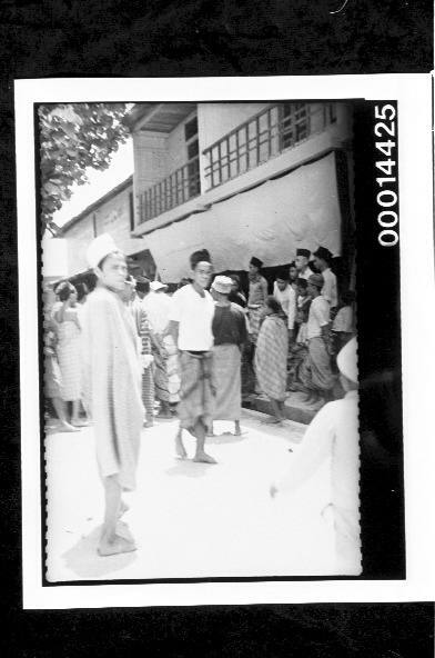 Busy street in Buton, Indonesia