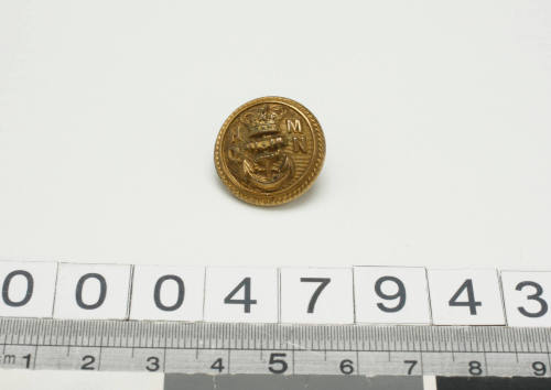 HM Queensland Navy officer's uniform button