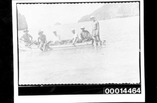 The Nossiters on a fishing trip at Pulau Langkawi, Malaya