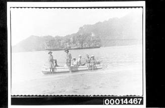 The Nossiters on a fishing trip at Pulau Langkawi, Malaya