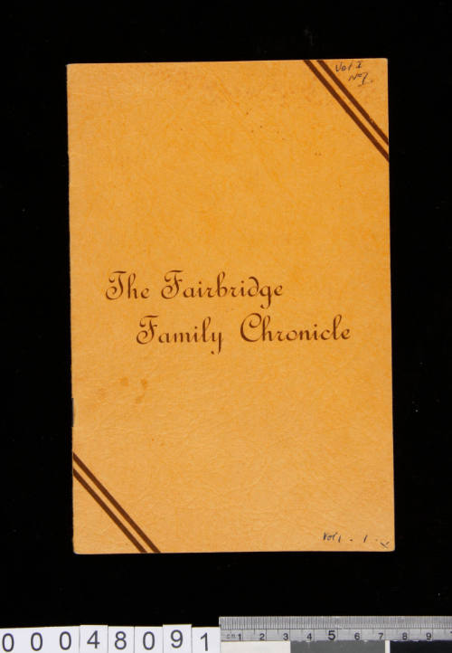The Fairbridge Family Chronicle, Volume 1, No. 1, Christmas 1939
