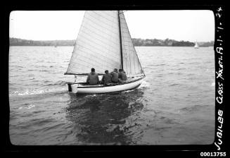 A Jubilee class yacht sailing on Sydney Harbour