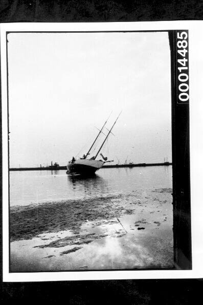 Careening yacht SIRIUS at Suez, Egypt