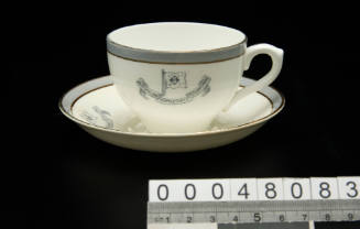 Cup and saucer from Howard Smith Line ships
