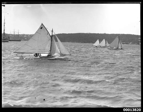 Four yachts on Sydney Harbour