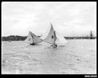 Two 14-footers on Sydney Harbour