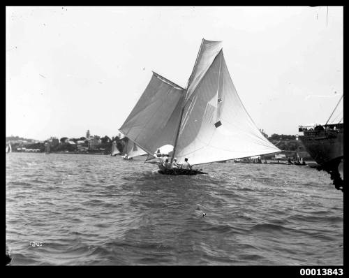 18-footer ARIEL in the Balmain Regatta 1894