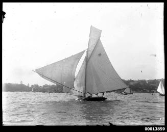 Twenty-two footer sailing on Sydney Harbour