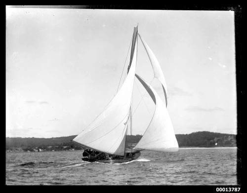 Unidentified open boat on Sydney Harbour