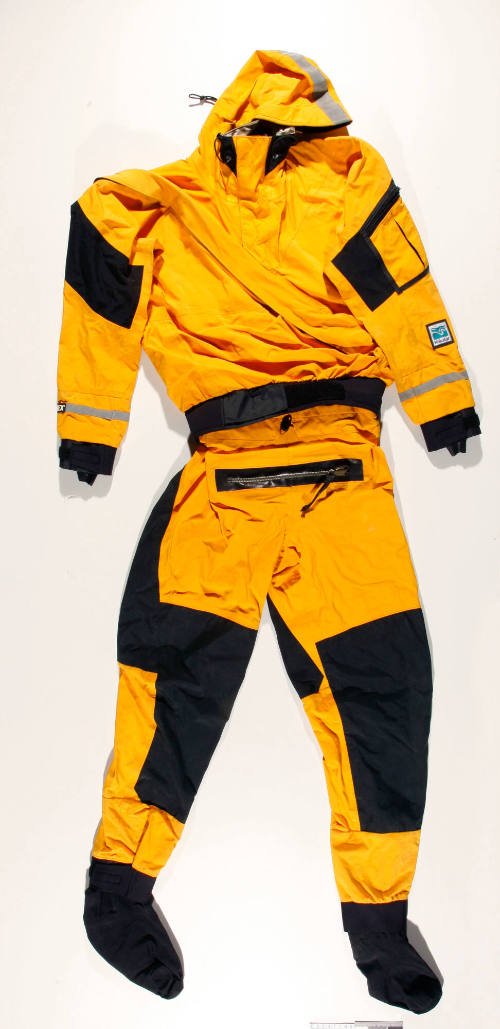 Kokatat GORE-TEX drysuit worn by James Castrission on board LOT 41