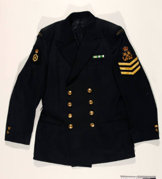 Royal Australian Navy Petty Officer Coxswain navy blue double-breasted jacket