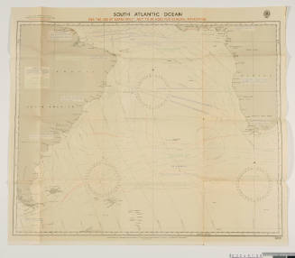 Navigation chart for the South Atlantic Ocean