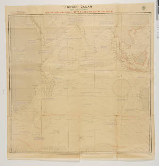 Navigation chart for the Indian Ocean May to October