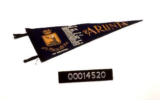 Souvenir pennant from HMAS ARUNTA