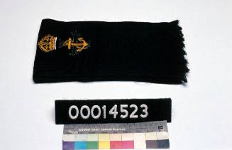 Naval chaplain's liturgical scarf worn by J R Barrie during World War II