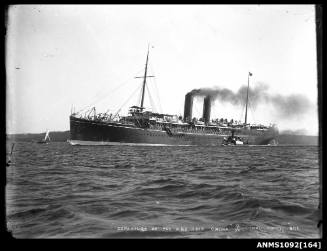 Image capturing the departure of the P&O RMS CHINA