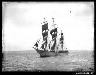 White Star Line training ship MERSEY underway