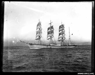 Four masted barque underway