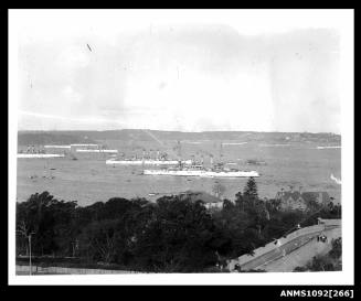 1908 visit of the American Great White Fleet, viewed from Kirribilli, Sydney Harbour